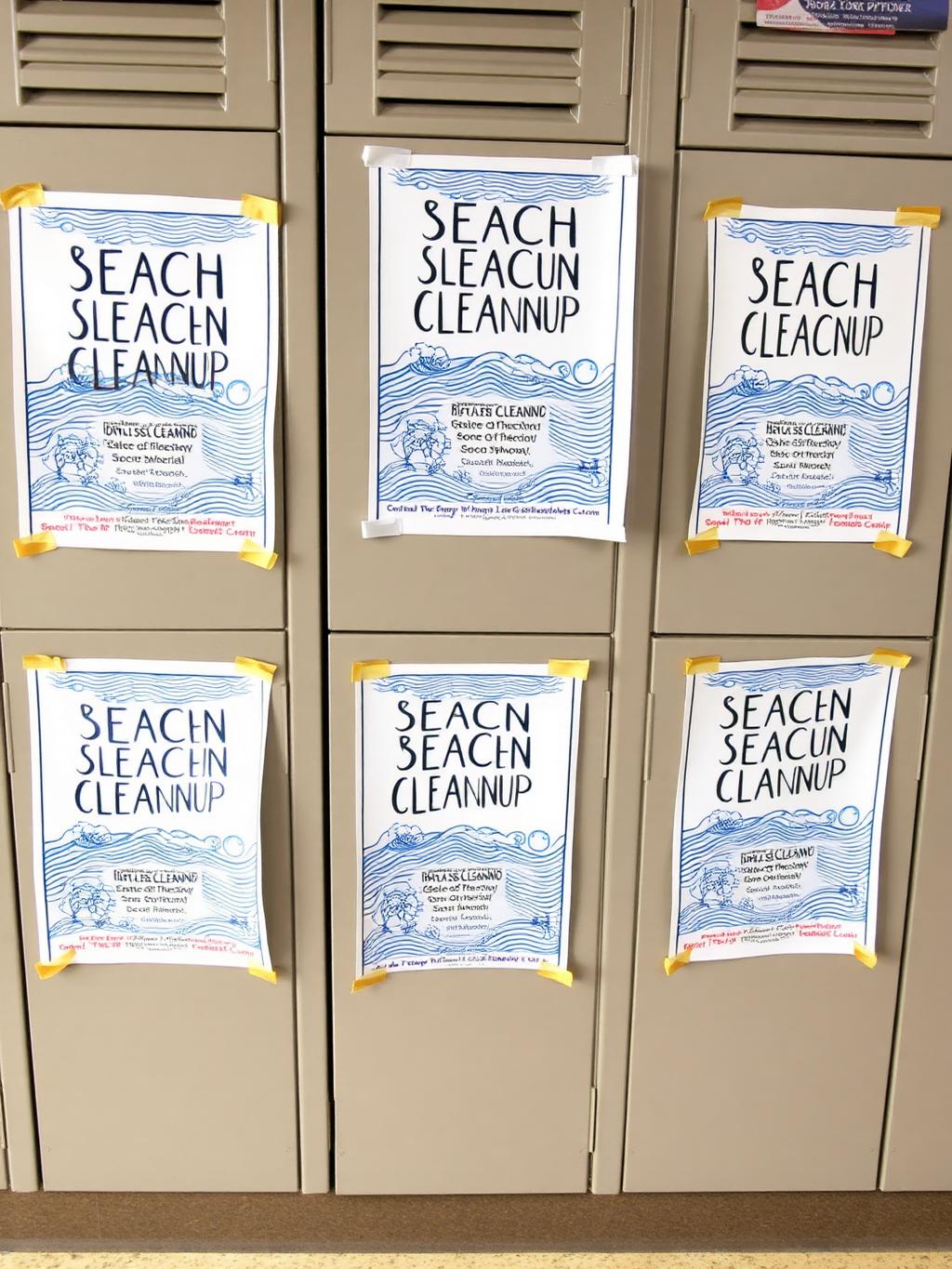 Beach Cleanup — Key Club Poster Series